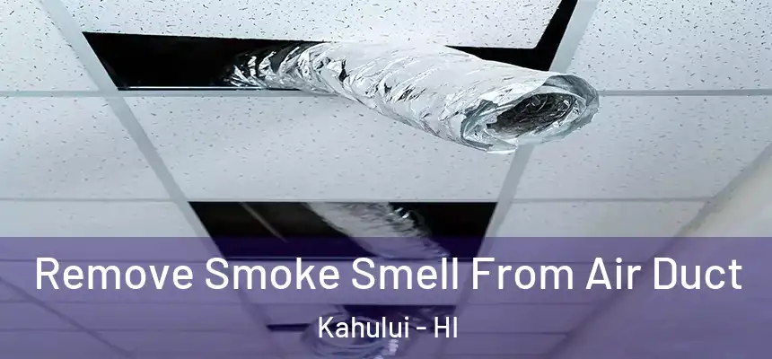  Remove Smoke Smell From Air Duct Kahului - HI